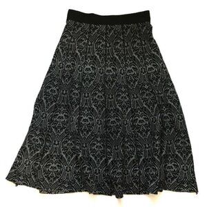 KIKIT Skirt Knit S/M Black Grey Patterned​​​​